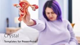  Presentation with uterus - Slides enhanced with young-beautiful-plus-size-woman background and a lemonade colored foreground