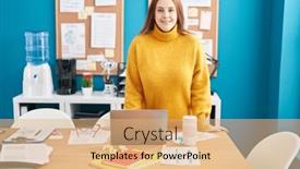  Presentation with woman office desk - 