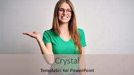  Presentation with beautiful green - Colorful presentation enhanced with young-beautiful-redhead-woman-wearing backdrop and a mint green colored foreground