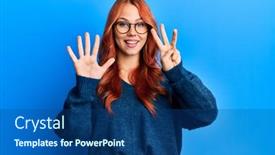  Presentation with woman in labor - Amazing PPT layouts having young-beautiful-redhead-woman-wearing backdrop and a ocean colored foreground