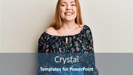  Presentation with clothes - PPT layouts consisting of young-beautiful-redhead-woman-wearing background and a ocean colored foreground