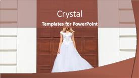  Presentation with prom - Cool new theme with young-beautiful-schoolgirl-in-ballroom backdrop and a tawny brown colored foreground