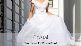  Presentation with prom - PPT layouts having young-beautiful-schoolgirl-in-ballroom background and a sky blue colored foreground