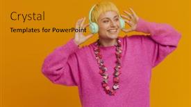  Presentation with music headphones - 