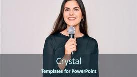  Presentation with performer - Slide deck having young-beautiful-singer-performer-girl background and a tawny brown colored foreground