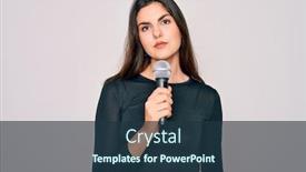  Presentation with performer - Audience pleasing presentation design consisting of young-beautiful-singer-performer-girl backdrop and a tawny brown colored foreground