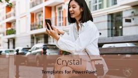  Presentation with video conference - Theme featuring young-beautiful-smiling-asian-woman background and a coral colored foreground