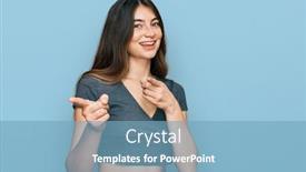  Presentation with crop - Cool new PPT layouts with young-beautiful-teen-girl-wearing backdrop and a teal colored foreground