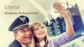  Presentation with pilot - Audience pleasing slide set consisting of young-beautiful-teenage-girl-taking backdrop and a soft green colored foreground