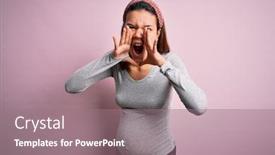  Presentation with angry baby - Slide deck featuring young-beautiful-teenager-girl-pregnant background and a coral colored foreground