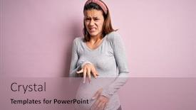  Presentation with baby girl - PPT theme having young-beautiful-teenager-girl-pregnant background and a coral colored foreground