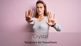  Presentation with angry baby - Presentation design featuring young-beautiful-teenager-girl-pregnant background and a coral colored foreground