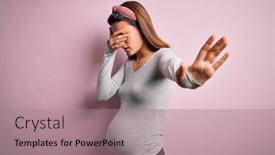  Presentation with sad girl - Slide deck featuring young-beautiful-teenager-girl-pregnant background and a coral colored foreground