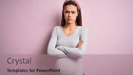  Presentation with baby girl - Slide set consisting of young-beautiful-teenager-girl-pregnant background and a coral colored foreground