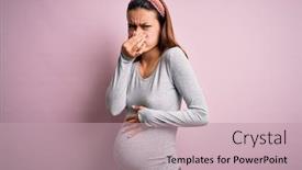  Presentation with breath - PPT layouts featuring young-beautiful-teenager-girl-pregnant background and a coral colored foreground
