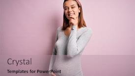  Presentation with baby girl - Beautiful slide deck featuring young-beautiful-teenager-girl-pregnant backdrop and a coral colored foreground