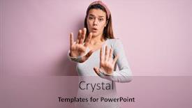  Presentation with forbidden - Presentation design with young-beautiful-teenager-girl-pregnant background and a coral colored foreground