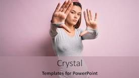  Presentation with baby girl - PPT layouts featuring young-beautiful-teenager-girl-pregnant background and a coral colored foreground