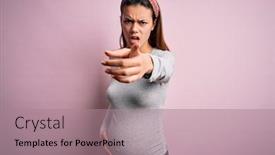  Presentation with angry baby - Presentation theme with young-beautiful-teenager-girl-pregnant background and a coral colored foreground