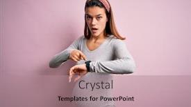  Presentation with angry baby - Presentation theme consisting of young-beautiful-teenager-girl-pregnant background and a coral colored foreground