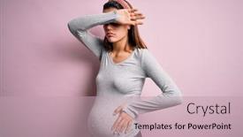  Presentation with sad girl - Beautiful slide set featuring young-beautiful-teenager-girl-pregnant backdrop and a coral colored foreground