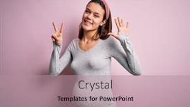  Presentation with baby girl - Colorful PPT theme enhanced with young-beautiful-teenager-girl-pregnant backdrop and a coral colored foreground