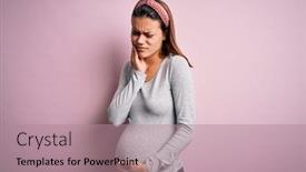  Presentation with baby teeth - Amazing presentation having young-beautiful-teenager-girl-pregnant backdrop and a coral colored foreground