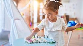  Presentation with mathematics - PPT layouts enhanced with young-beautiful-toddler-learning-mathematics background and a light blue colored foreground