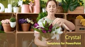  Presentation with flower woman - 