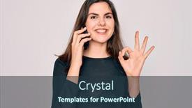  Presentation with symbol - Colorful presentation theme enhanced with young-beautiful-woman-having backdrop and a tawny brown colored foreground