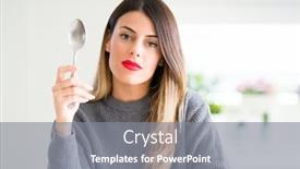  Presentation with smart home - Slide deck having young-beautiful-woman-holding-silver background and a gray colored foreground