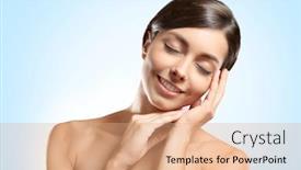  Presentation with florida power and light - Audience pleasing slide set consisting of young-beautiful-woman-on-light backdrop and a coral colored foreground