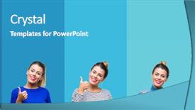  Presentation with beautiful midnight sun over - Presentation featuring young beautiful woman over blue background and a  colored foreground