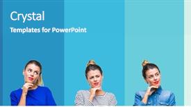  Presentation with beautiful midnight sun over - PPT theme with young beautiful woman over blue background and a  colored foreground