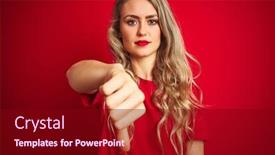  Presentation with basic - Audience pleasing presentation design consisting of young beautiful woman wearing basic t-shirt standing over red isolated background looking unhappy and angry showing rejection and negative with thumbs down gesture bad expression backdrop and a crimson colored foreground