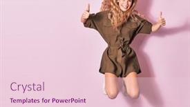  Presentation with pink - Amazing presentation design having young-beautiful-woman-wearing-casual backdrop and a lemonade colored foreground