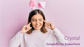  Presentation with noise - Presentation design featuring young-beautiful-woman-wearing-cute background and a lemonade colored foreground