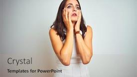  Presentation with sadness - Amazing theme having young-beautiful-woman-wearing-dress backdrop and a coral colored foreground