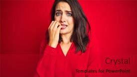  Presentation with anxiety - Amazing presentation design having mouth biting nails anxiety backdrop and a dark gray colored foreground