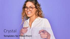  Presentation with blue eyes - Cool new theme with young-beautiful-woman-with-blue backdrop and a light blue colored foreground