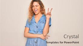  Presentation with blue eyes technology eye scan - Presentation theme with young-beautiful-woman-with-blue background and a lemonade colored foreground