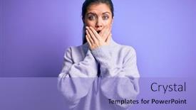  Presentation with pink blue - PPT layouts with young-beautiful-woman-with-blue background and a light blue colored foreground