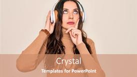  Presentation with blue eyes - Cool new theme with young-beautiful-woman-with-blue backdrop and a coral colored foreground