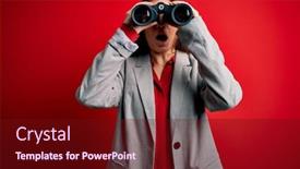  Presentation with blue eyes - Slides with young-beautiful-woman-with-blue background and a wine colored foreground