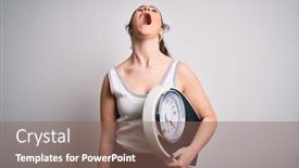  Presentation with curly hair - Audience pleasing presentation theme consisting of young-beautiful-woman-with-curly backdrop and a violet colored foreground