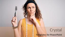 Presentation with curly hair - Audience pleasing PPT layouts consisting of young-beautiful-woman-with-curly backdrop and a coral colored foreground