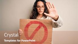  Presentation with curly hair - Audience pleasing slide deck consisting of young-beautiful-woman-with-curly backdrop and a coral colored foreground