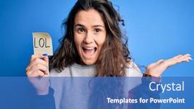  Presentation with curly hair - Slide deck featuring young-beautiful-woman-with-curly background and a teal colored foreground