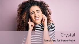  Presentation with curly hair - Slide deck featuring young-beautiful-woman-with-curly background and a lemonade colored foreground