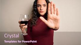  Presentation with curly hair - PPT layouts featuring young-beautiful-woman-with-curly background and a wine colored foreground